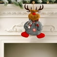 thumbnail image 5 of CuiLiyq Christmas Tree Ornaments, Cute Knitted Plush Christmas Dolls, For Family Festivals Wedding Party Ornaments and Christmas Gifts (Reindeer), 5 of 6