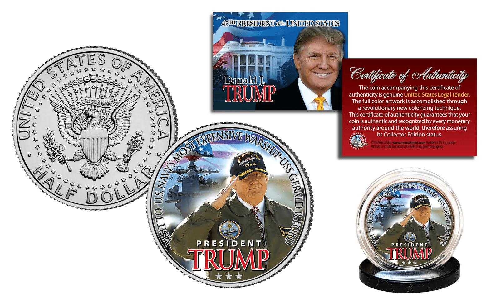 First Lady Melania Trump Commemorative Novelty Coin Donald Trump Coin Collection 2017 Happy Collecting 