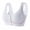 White, variant on QASIEATN Fashion Front Closure Underwear for Middle and Older Women Skin-friendly Wireless Daisy Everyday Bras Women's Bralettes
