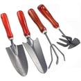 thumbnail image 1 of Gardening Tool Kits, 4pcs Succulent Transplanting Tools Mini Bonsai Tools, with Mini Rakes Shovel and Spade for Garden and Home, 1 of 5