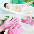 thumbnail image 4 of Billuyoard Bath Glove Exfoliating Body Bathroom Shower Skin Soft Portable Massage Clean Gloves Scrub Exfoliator Leg Spa Scrubber Juegos de accesorios de baño Azul NO3 Billuyoard JJ16258-03, 4 of 6