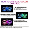 thumbnail image 4 of Upgraded 20W Dual Color Starlight Headliner Kit 700pcs*(0.03+0.04+0.06in)*9.8ft Fiber Optic Starlight Kit for Car Headliner Car Star Lights with Twinkle Effect and Music Mode Control by APP/Remote, 4 of 7
