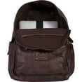 thumbnail image 3 of Scully Western Backpack Adult Zip Padded Pocket Leather Chocolate 926-44, 3 of 4