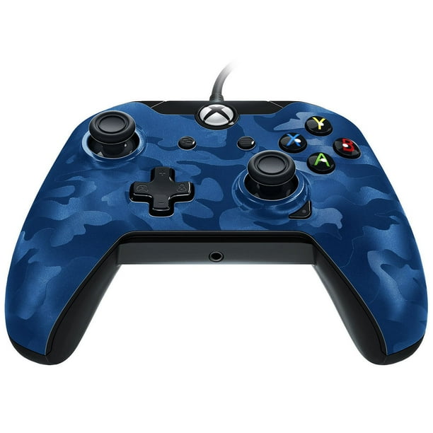 Manette filaire PDP pour Xbox One (Camouflage bleu - NA)