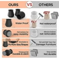 thumbnail image 4 of 16pcs Chair Leg Floor Protectors, Silicone Covers To Protect Floors Felt Bottom Furniture Non Slip Protector Pads Caps, 4 of 5