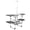 Silver, variant on Leumius Portable Camping Kitchen Table with Heat Resistant Top,Folding Outdoor Cooking Station with 4 Side Tables,Storage Rack & Lamp Post for Picnics,Camping,Trips,Silver