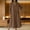 *Brown, variant on ClodeEU Women's Summer Linen Blend 3/4 Sleeve Dress ,Casual Loose Fit Midi Dress White,Womens Plus L