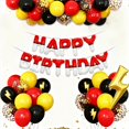 thumbnail image 2 of Guirnalda de Fiesta Aijoso Feliz Cumpleaños Globos Rojos y Blancos, 2 of 7