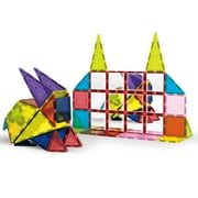 PicassoTiles Mirror Magnetic Tile Blocks, Square Expansion Set, STEM Educational Toy, Toddler Magnets, Sensory Learning, Stacking Blocks for Age 3+