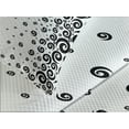 thumbnail image 4 of Ambesonne Black White Quilted Bedspread Set 3 Pcs, Monochrome Curly Spiral, King Size, Black and White, 4 of 5