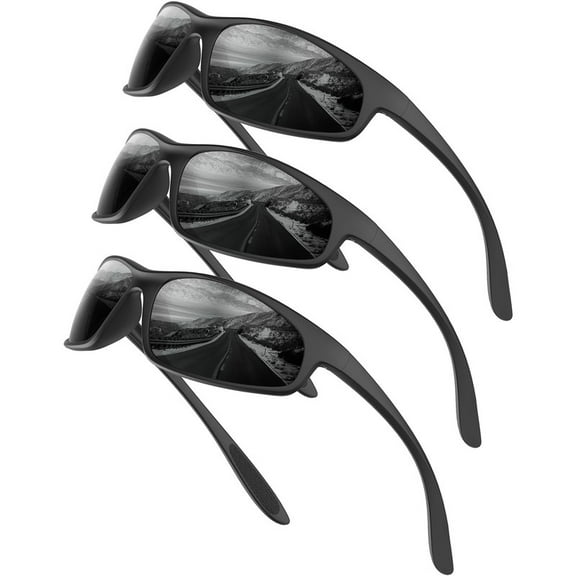 KALIYADI Mens-Sunglasses Polarized Sunglasses-Men Sports: Sport Sun Glasses for Running Cycling Fishing with UV Protection