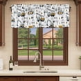thumbnail image 6 of 2 Pack Valances for Window, Cartoon Tractor Short Curtains for Kitchen Bedroom Living Room, Cute Grey Digger Shovel Truck Rod Pocket Small Window Treatment Valance Drapes 42 x 12 Inch, 6 of 8