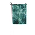 thumbnail image 1 of NUDECOR Drapeau de Jardin Géométrique Abstrait Haute Résolution en Marbre Vert Malachite 28x40 Pouces, 1 of 1