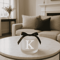 Monogram Scented Candle Letter K