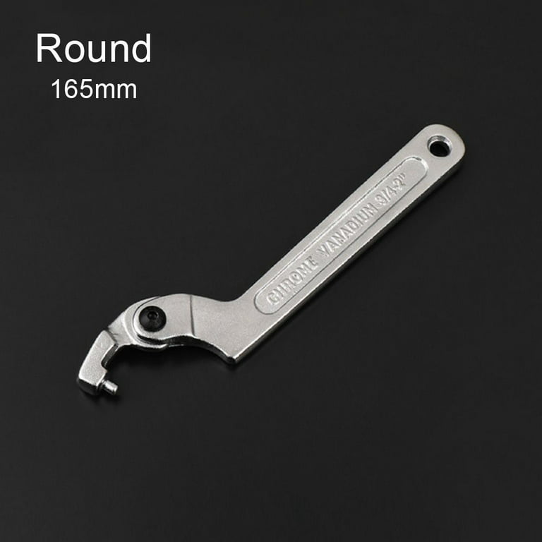 19-51 mm C Spanner Wrench Tool Adjustable Spanner Square Round Head Hook  Wrench