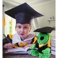 thumbnail image 4 of DolliBu Green Alien Graduation Plush Toy - Super Soft Graduation Stuffed Animal Dress Up with Gown and Cap with Tassel Outfit - Cute Congratulatory Graduation Gift - 6 Inches, 4 of 6