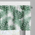 thumbnail image 3 of Ambesonne Leaf Valance Pack of 2, Palm Mango Banana Tree, 54"X18", Forest Green, 3 of 5