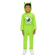 Disney Monsters Inc. Toddler Boy or Girl Cosplay Hooded One Piece Mike Lime Green