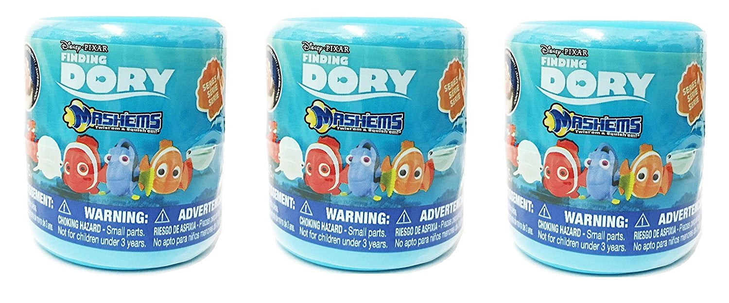 Tech4Kids Disney Pixar Finding Dory Series 1 Mash ems 3 PACK Mystery Capsules Collect them all