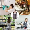 thumbnail image 5 of 1Pack Waterproof PU Apron,24.8X32.67 Inch Dishwasher Apron,Multi Purpose Kitchen Apron,Chemical Resistant,Adjustable for Dishwashing,Cleaning Fish,Gardening,Lab Work,Cooking(White), 5 of 9