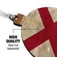 thumbnail image 3 of Rustic Distressed Alabama Flag Wood Christmas Tree Holiday Ornament, 3 of 6
