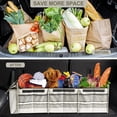 thumbnail image 5 of Car Trunk Organizer with Insulated Leakproof Cooler Bag, 4 in 1 Waterproof Portable Car Storage Organizer with Collapsible Cover, 3 Large Compartments, Trunk Organizer for SUV, Car, Truck (Beige), 5 of 6