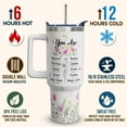 thumbnail image 6 of 40 oz #1 Mom Cup Tumbler with Handle Lid and Straw, Mothers Day Tumbler Cup, Birthday Christian Mother''s Day Gifts for Mom from Daughter Son, Mama Gifts for Moms, 6 of 6