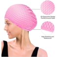 thumbnail image 4 of Swimming Caps, Silicone Swim Cap Anti-slip Swimming Hats Waterproof Bathing Cap, 4 of 4