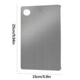 thumbnail image 4 of Fwttom Stainless Steel Cutting Board for Kitchen, Long-lasting Metal Cutting Boards Non-Toxic, Home Kitchen Multi-size Food Chopping Boards for Meat Vegetables Fruit Bread, S Size, 4 of 6