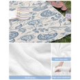 thumbnail image 6 of Blue Paisley Beach Towels Oversized Super Absorbent, Vintage Boho Flower Botanical Leaf Branch Lightweight Bath Towel Quick Dry Sets For Bathroom/Pool/Rv Camping/Beach Play/Gym Room/Picnic 31"x62", 6 of 8