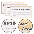 thumbnail image 2 of KAKOWELY raffle tickers 50pcs Blank Raffle Tickets Entry Form Cards With Space Name Email Address And Phone Number Fields For Contests Door Prize And Events, 2 of 5