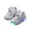 #077-Silver, variant on hengsof Toddler Glitter Shoes Girl's Flashing Sneakers with Cute Bowknot