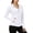 White, variant on TOUMENY Women's Zip Up Hoodie Lightweight Sun Protection UPF 50 Long Sleeve Slim Fit Athletic Jacket Casual Running Hiking Travel Workout Top Black L
