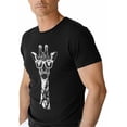 thumbnail image 1 of T-Shirts for Men, Funny Giraffe Crew Neck Cotton T-Shirt Men's Short Sleeve Animal Ears, 1 of 8
