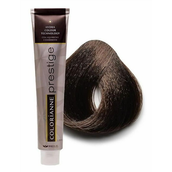 Brelil Colorianne Prestige Permanent Cream Hair Color 100 ml | Rich Coverage, Long-Lasting, Made in Italy - 5.18H