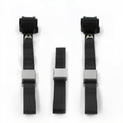 Airplane 2 Point Black Retractable Bench Seat Belt Kit with 3 Belts for 1955-1959 Chevy Truck