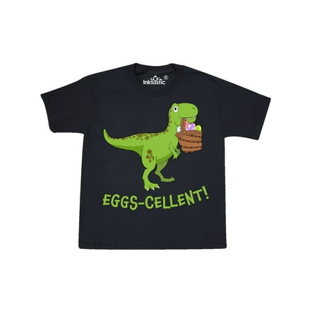 Eggs-cellent! Cute Easter T-Rex Dinosaur Youth T-Shirt