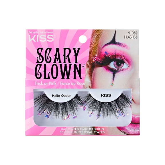 KISS Halloween Limited Edition Scary Clown False Eyelashes, 1 Pair - Hallo-Queen