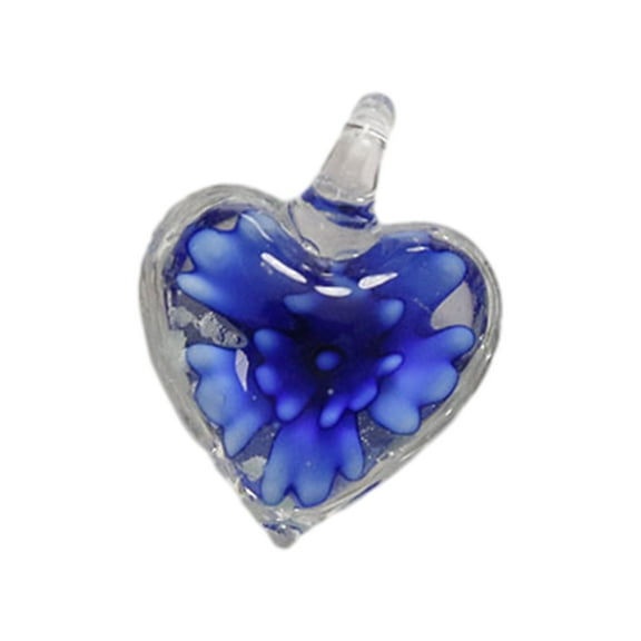 Necvior 25x20mm Small Glass Love Heart Charm Pendants For Jewelry Making Accessories