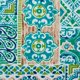 thumbnail image 2 of Mantel DII de vinilo con estampado de azulejos españoles, 70 cm, redondo, impermeable, 2 of 7