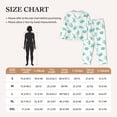 thumbnail image 3 of KLL Turtle Print Women's Long Sleeve Pajamas with Pants Sleepwear Loungewear 2 Set-X-Large, 3 of 7