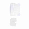 thumbnail image 4 of Newborn Baby Hats and Mittens Set Solid Color Cotton Caps Gloves for Baby Boys and Girls, Hospital Hat, 4 of 5