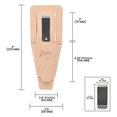 thumbnail image 5 of Zenport HJ262 Leather Pruner Sheath with Belt Loop and Metal Clip, Beige - 10 Pack, 5 of 5