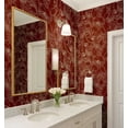 thumbnail image 3 of S4Sassy Paisley Floral Wallpaper - Asian Style Wall Covering, 25" X 240" Self-Adhesive Vinyl Walls Paper, Decorative Wallwrap, Easy Diy Walls Covering For Bedroom, Living Room, Living Spaces - Red, 3 of 9