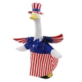 thumbnail image 5 of Independence Day Big White Goose Flag Sculpture Decorative Outdoor Holiday Ornament, 5 of 9