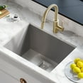 thumbnail image 2 of KRAUS Pax Zero-Radius 24-inch 18 Gauge Undermount Single Bowl Stainless Steel Laundry and Utility Sink, 2 of 12