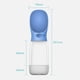 thumbnail image 2 of Botella de agua para perros con dispensador de bolsas para excrementos, botella de agua portátil para viajes para perros, perfecta para caminar, hacer senderismo, 2 of 5
