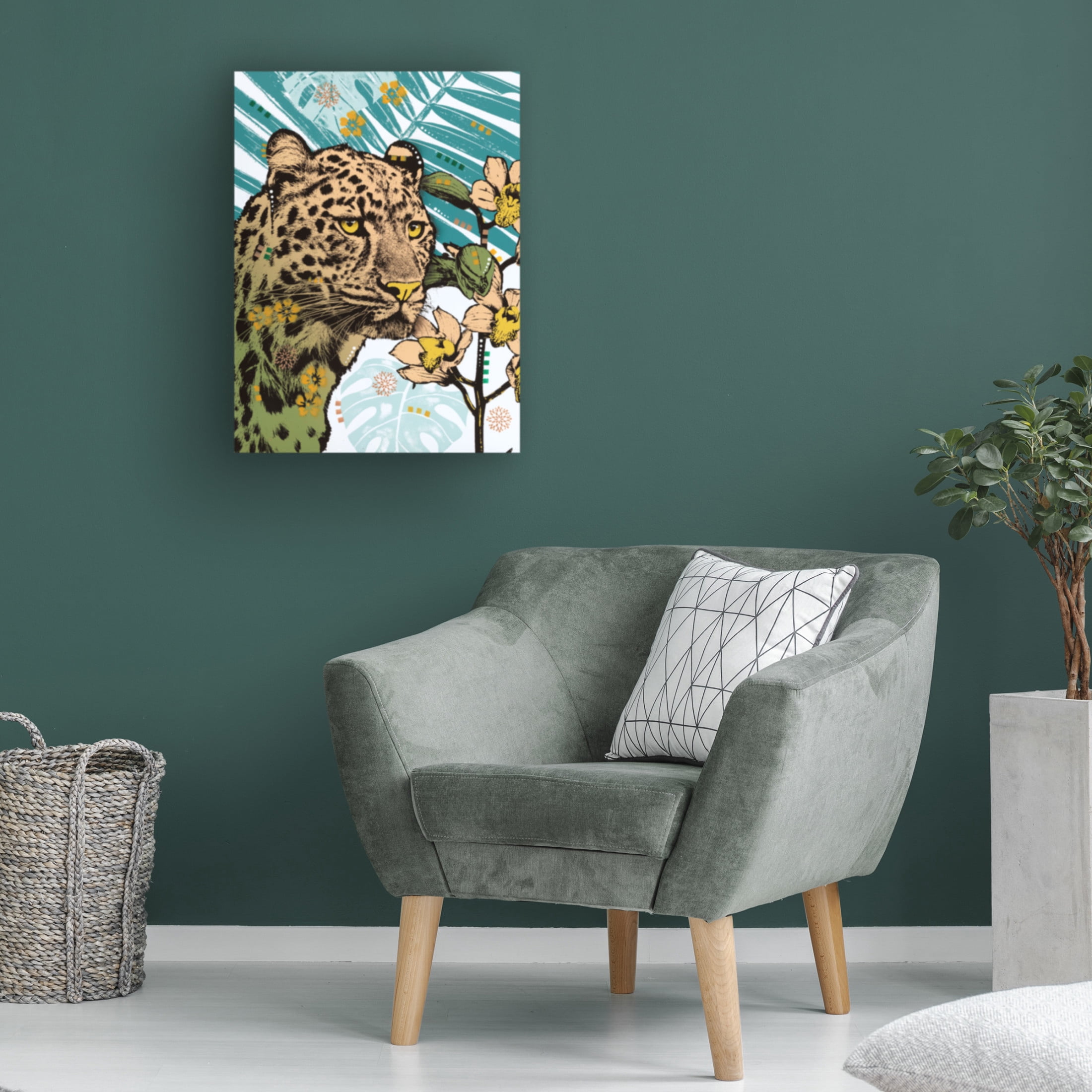 Canvas Wall Art - Dean Russo 'Tropic Friends 1' Wall Art for Living Room, Bedroom, or Office Décor by Trademark Fine Art - 14 x 19 Inches
