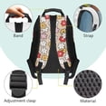 thumbnail image 6 of KUIFORTI Floral Boba Capybara Children'S Backpack Polyester Kids Bookbag with Adjustable Straps for Elementary Primary Middle Back to School Gifts for Students, 6 of 7
