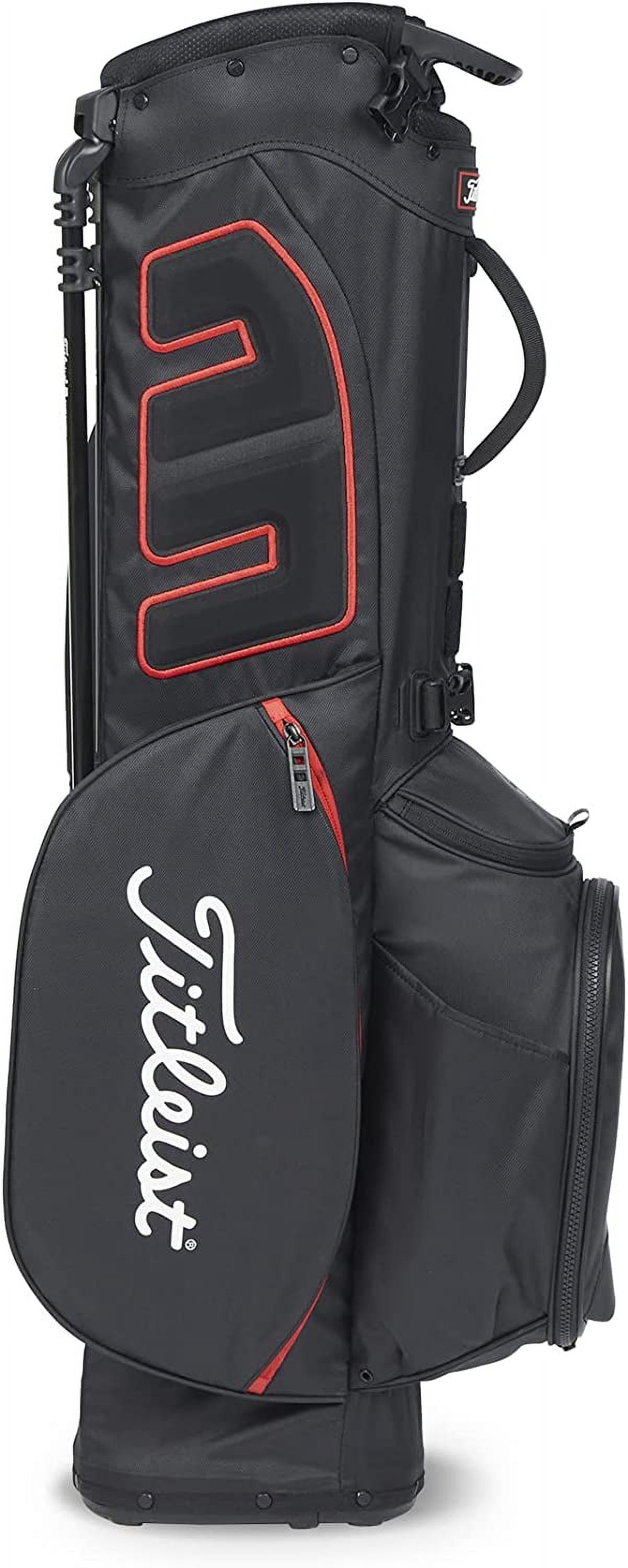 Titleist 90583 Players 4 2024 Golf Stand Bag - Black & Red